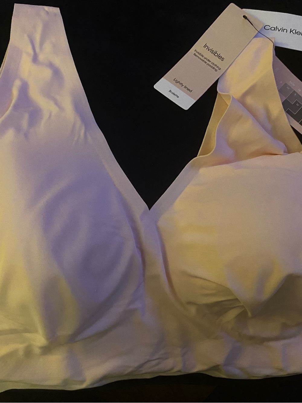 Calvin Klein Invisibles Wireless Bralette Size XL